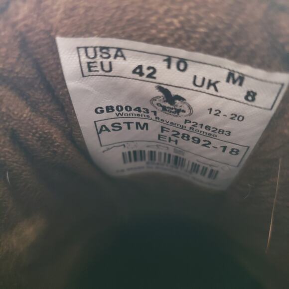 Georgia Giant Women's Size 10 Brown Leather Work Boot Shoe Slip & Oil Resistant - Picture 7 of 7